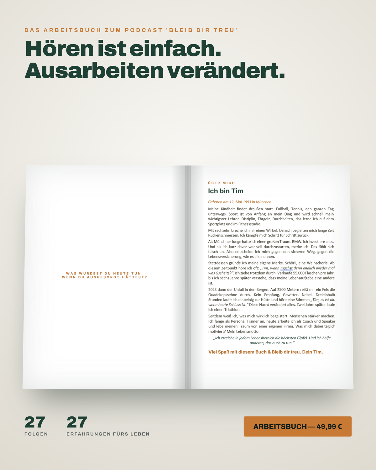 BLEIB DIR TREU | Das Arbeitsbuch zum Podcast